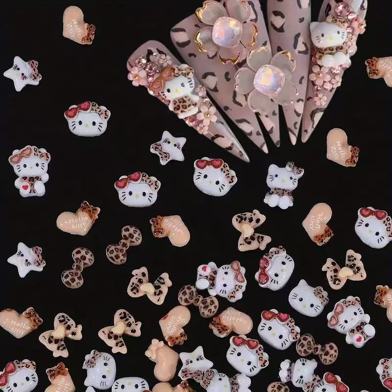 Pacote decoração de unha com 50 peças Sanrio Hello Kitty