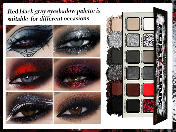 Paleta de sombras Goth PostPunk