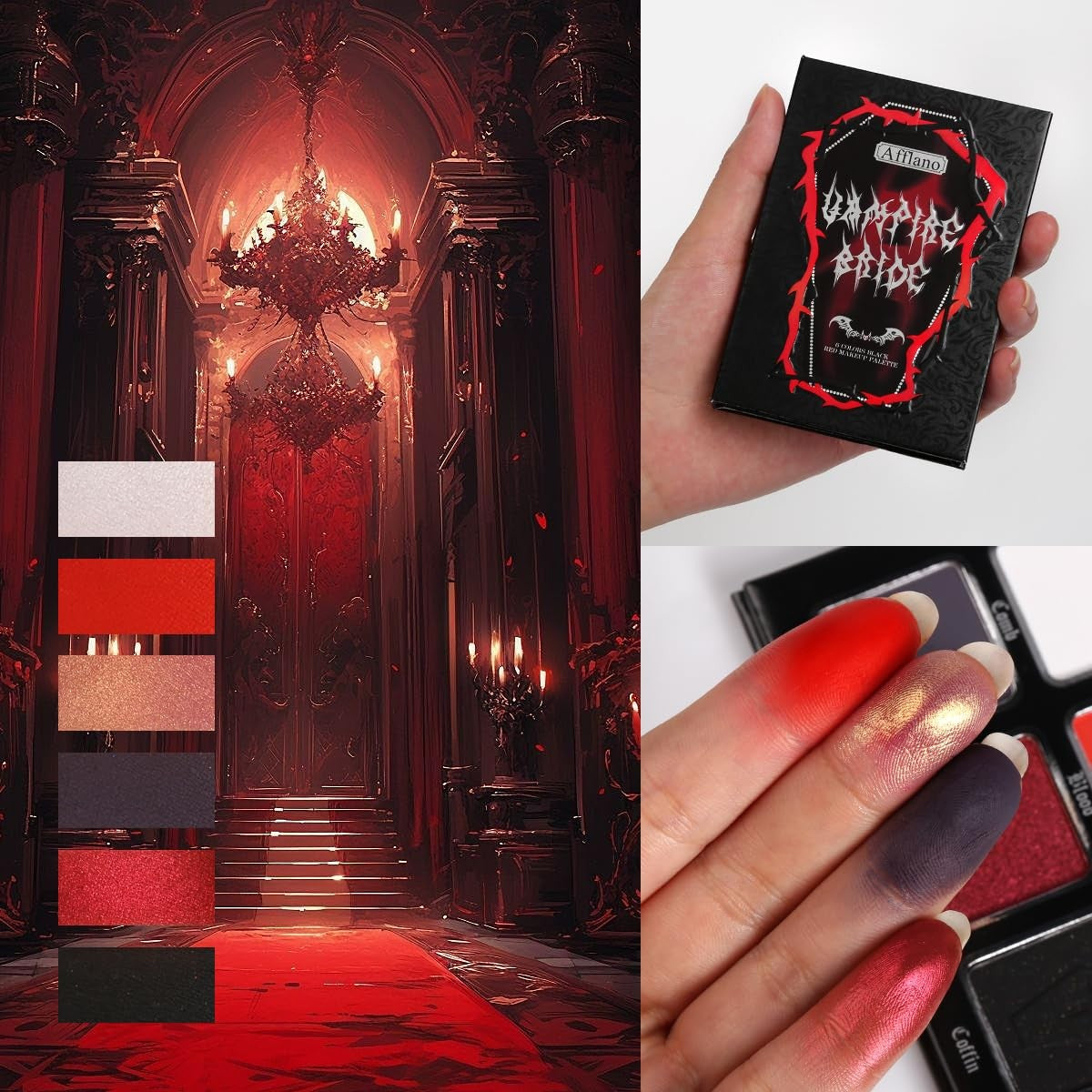 Paleta 6 cores vampirinha