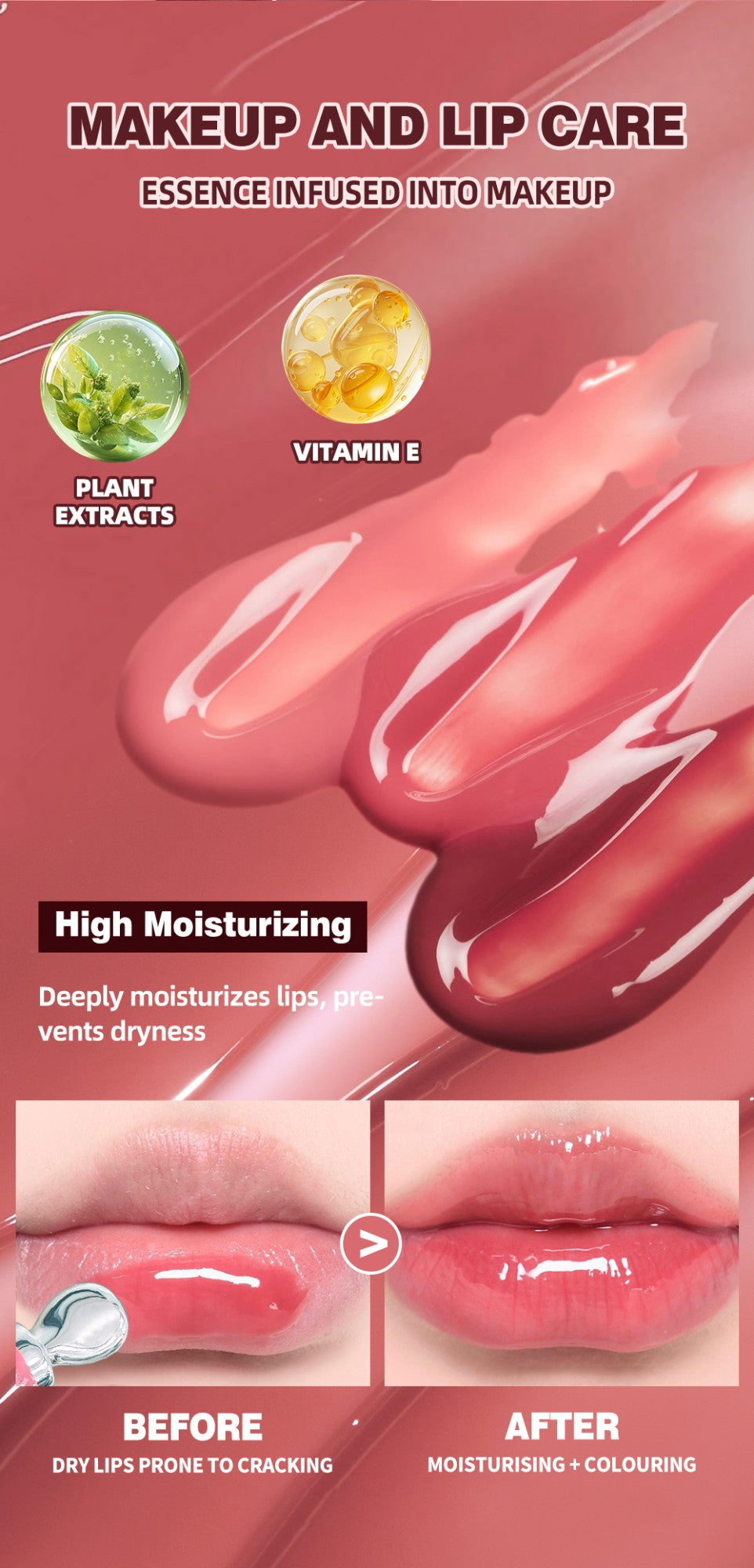 Lipgloss hidratante Qibest