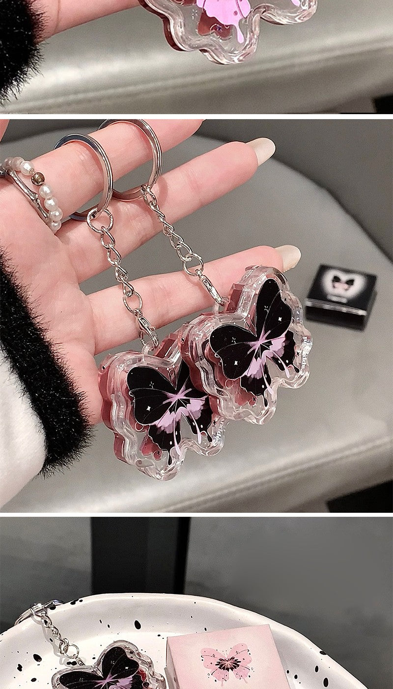 Lip gloss chaveiro de borboleta
