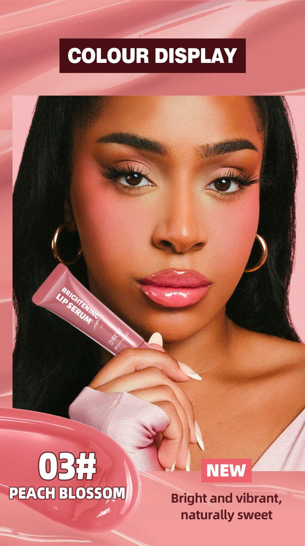 Lipgloss hidratante Qibest