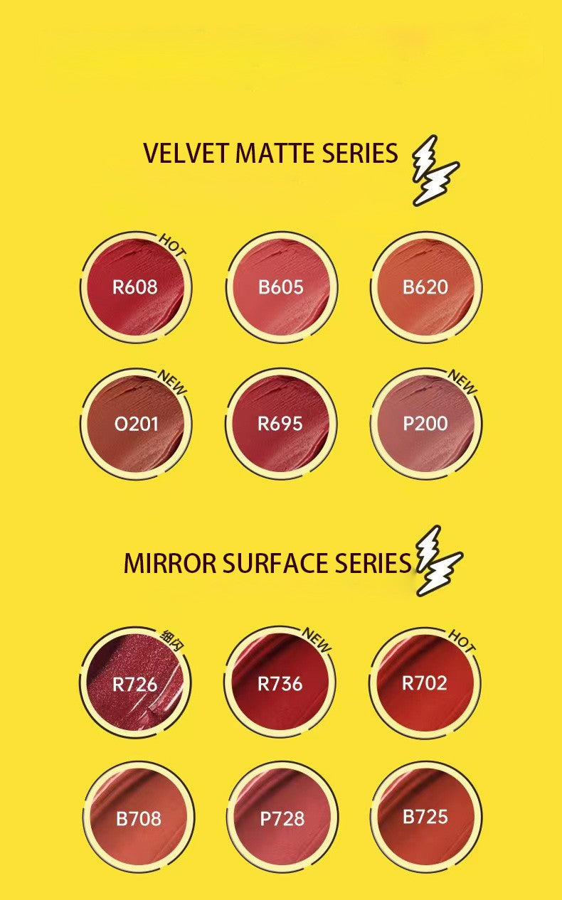 Conjunto 6 Batons Matte e Gloss Pikachu COLORKEY