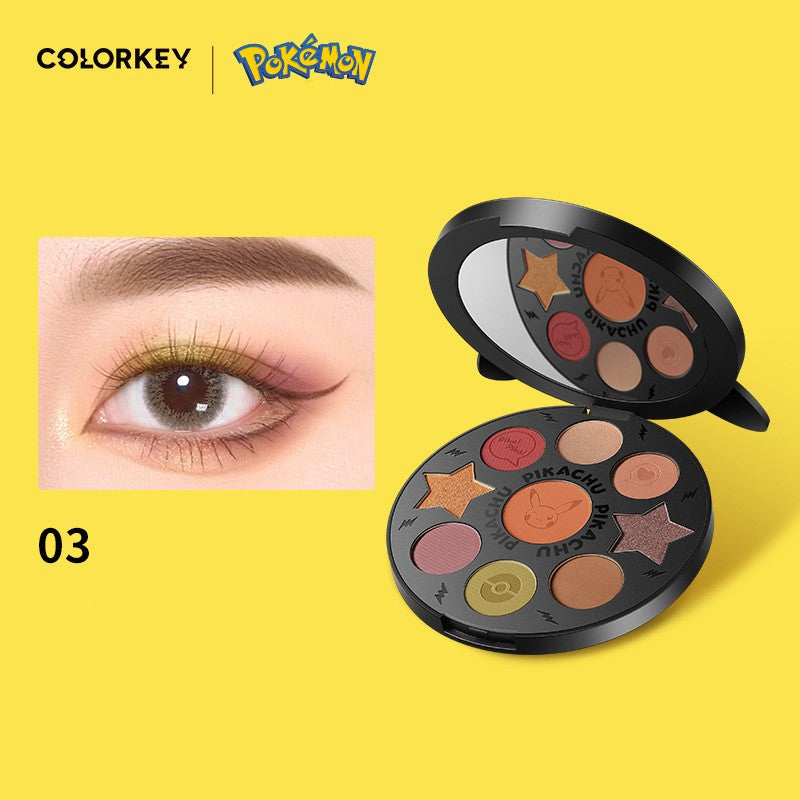 Paleta de sombras Pikachu 9 cores COLORKEY