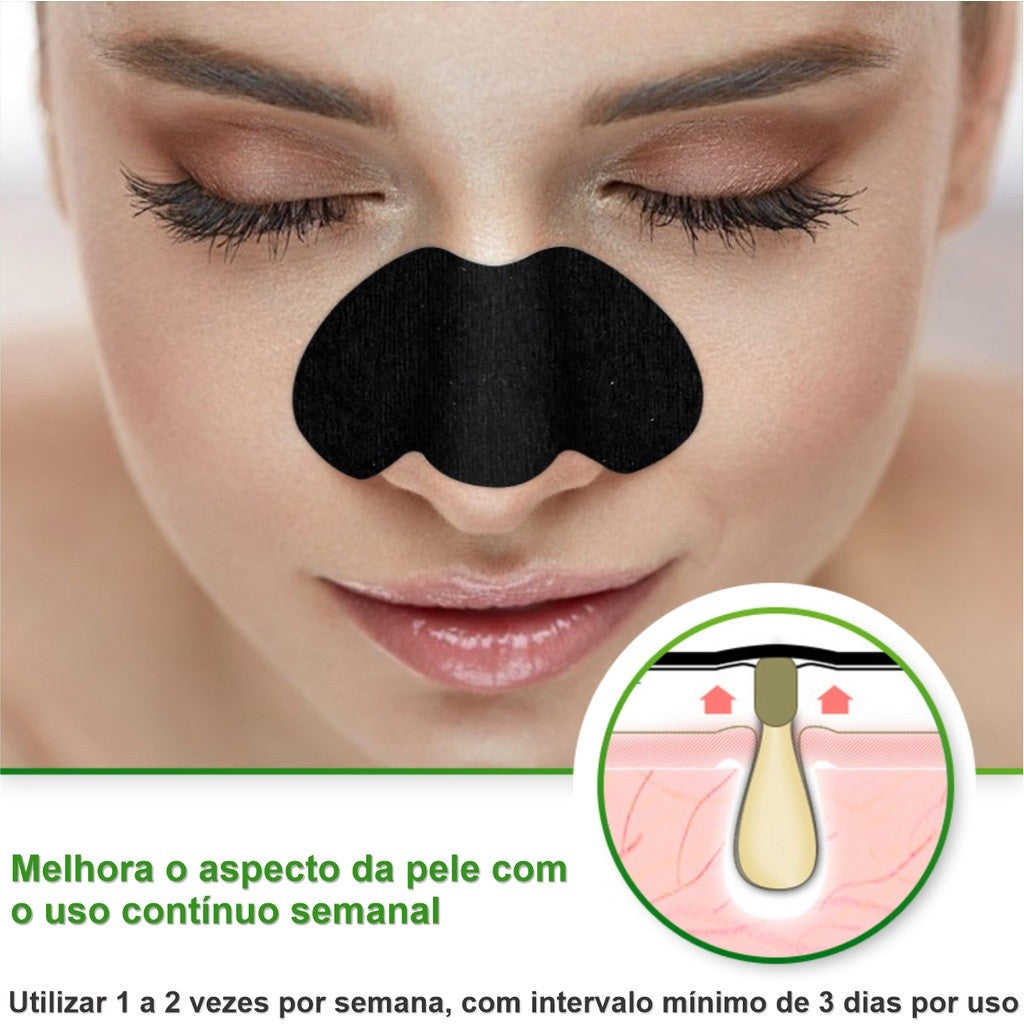 Máscara de Carvão adesivo para remoção de cravos e limpeza de poros