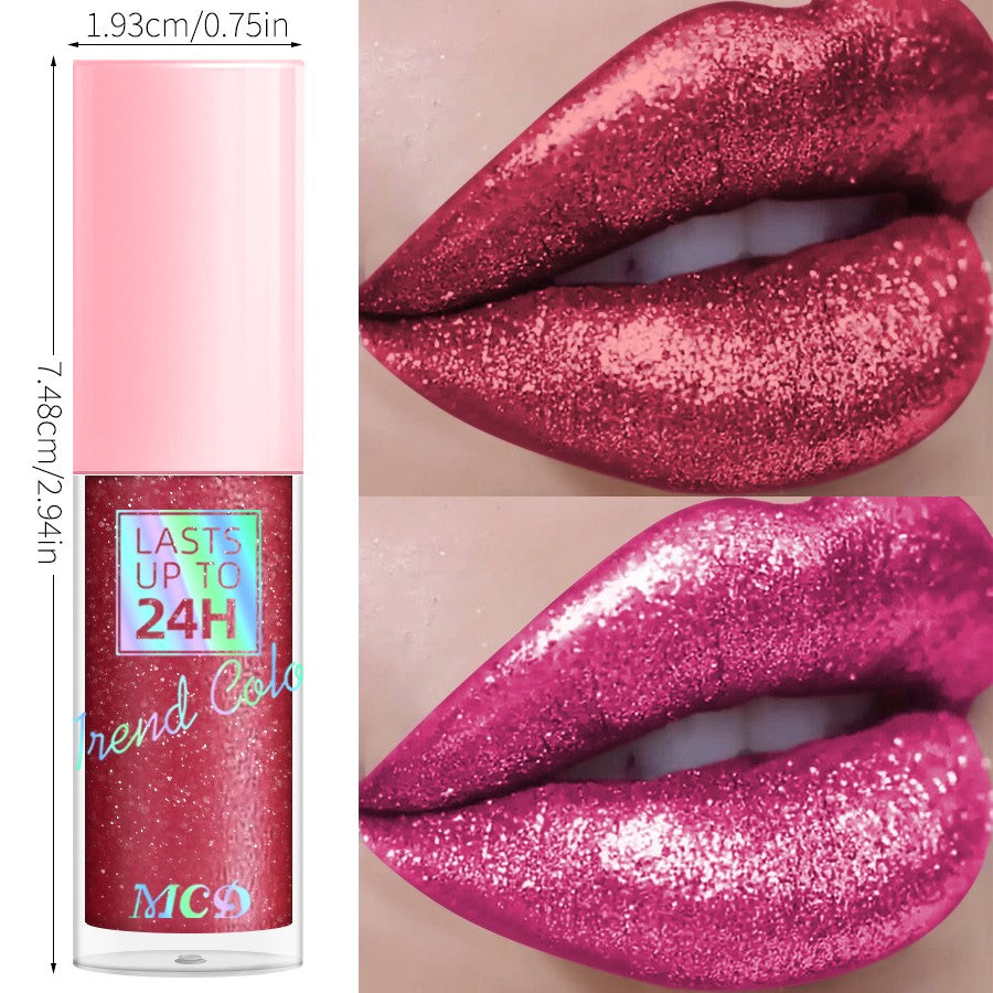 Gloss glitter brilho longa duração