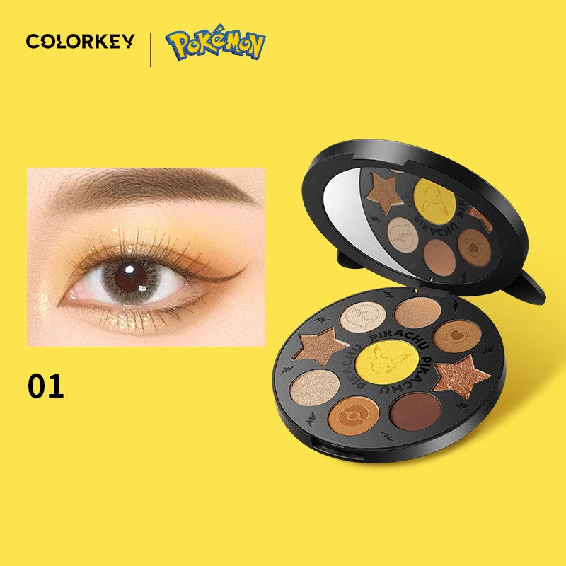 Paleta de sombras Pikachu 9 cores COLORKEY