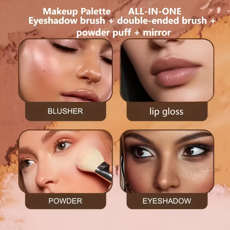 Paleta de maquiagem concha 18 sombras