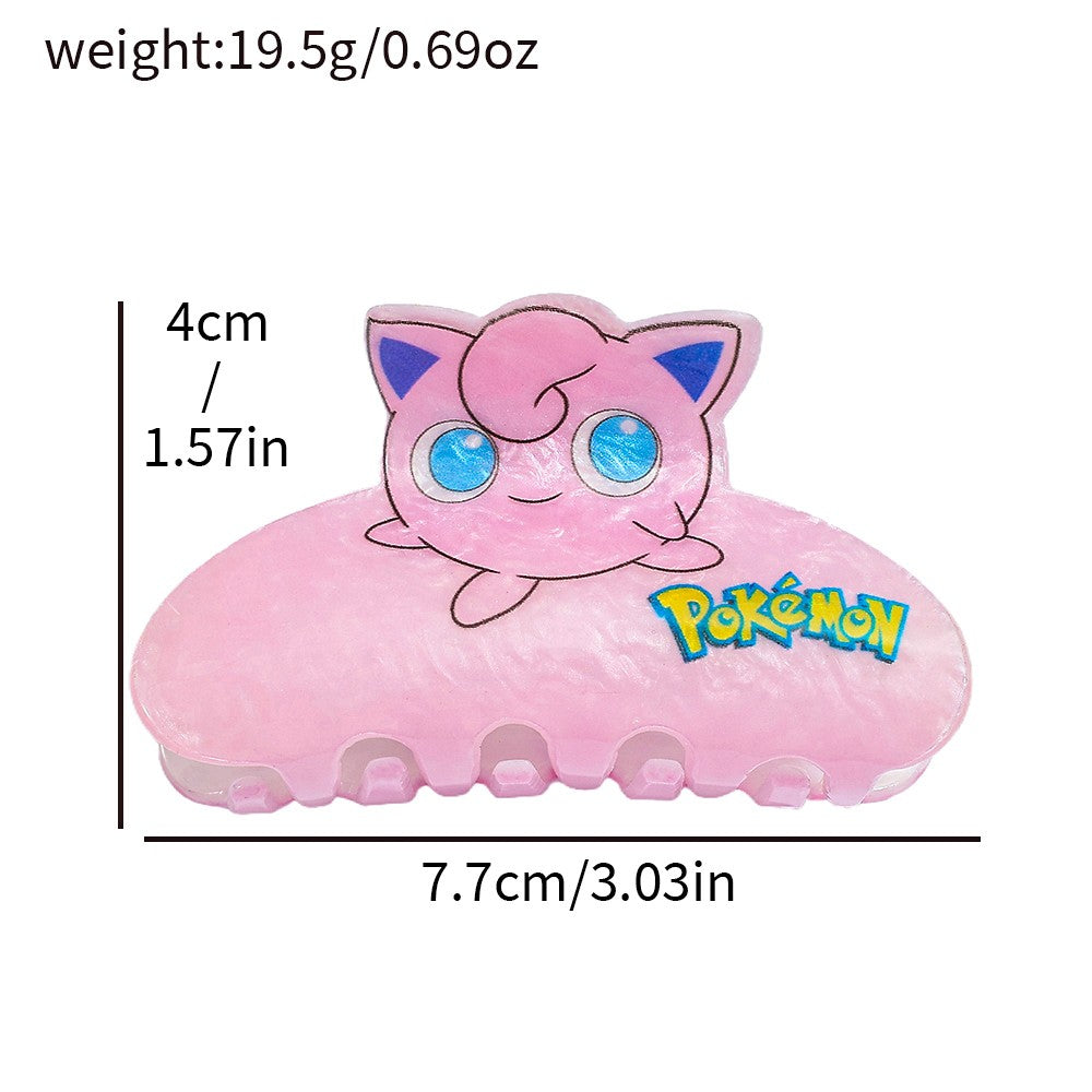 1PC/7PCS Presilhas de cabelo Pokémon fofas de desenho animado, acessórios de cab
