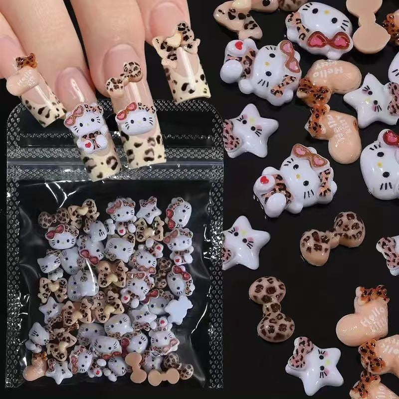 Pacote decoração de unha com 50 peças Sanrio Hello Kitty