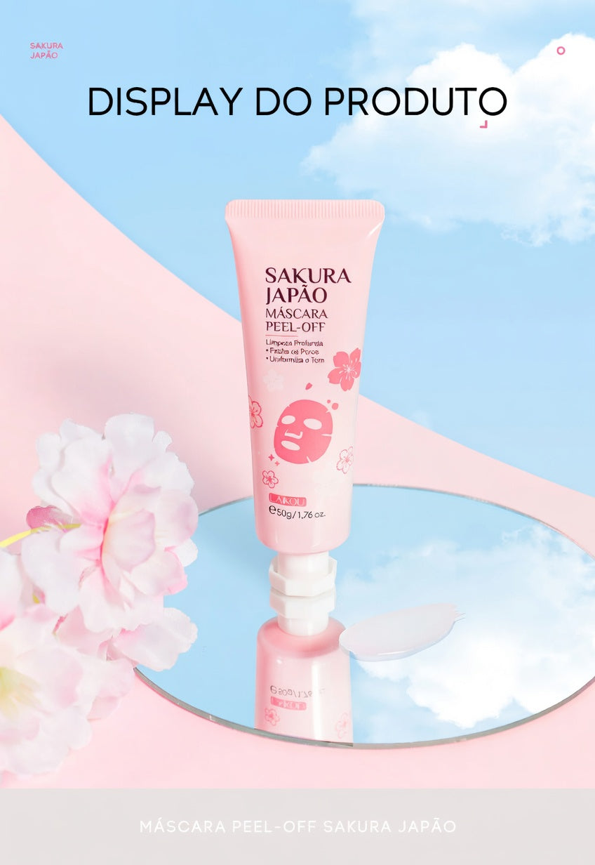 Máscara Facial Peeling Anti Rugas e Clareamento Sakura LAIKOU